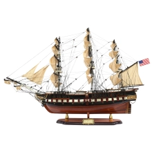 Drewniany model żaglowca USS Constitution 100 cm – ekskluzywna replika fregaty „Old Ironsides”